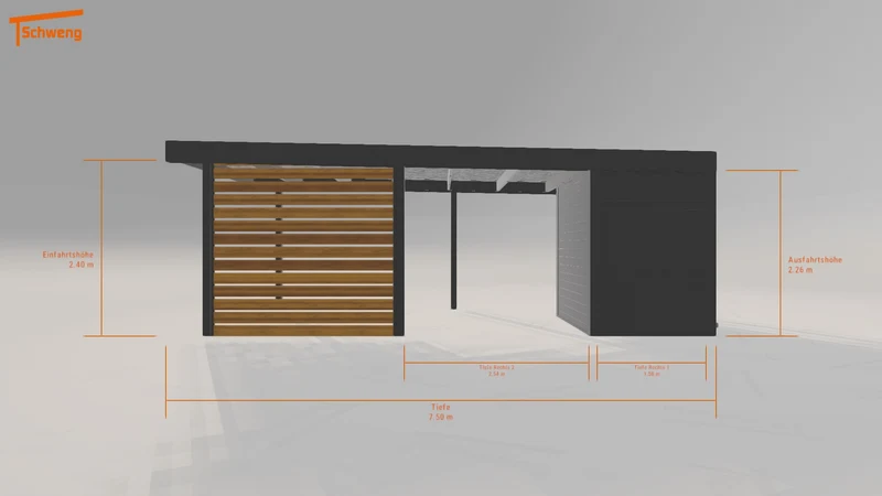 #DE Schweng Flachdachcarport C600 (ID rjy5yg) #MTG