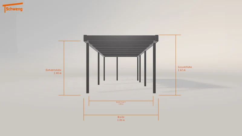 #DE Schweng Flachdachcarport C600 (ID bkdqdp)