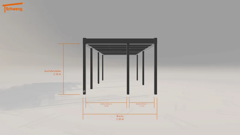 #DE Schweng Flachdachcarport C600 (ID bkdqdp)