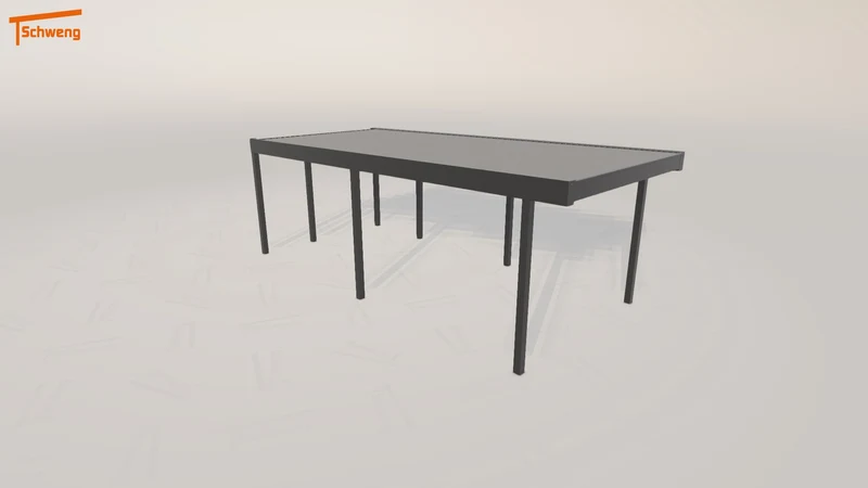 #DE Schweng Flachdachcarport C600 (ID zb353g) #MTG