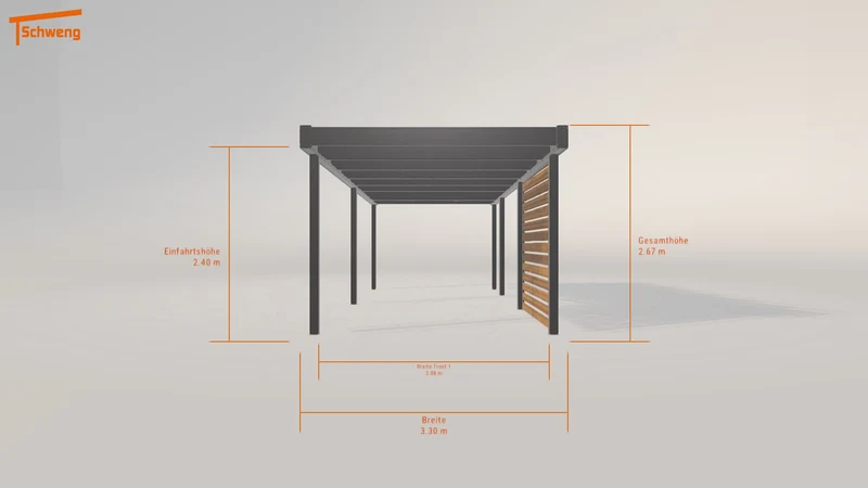 #DE Schweng Flachdachcarport C600 (ID 9wryr3) #MTG
