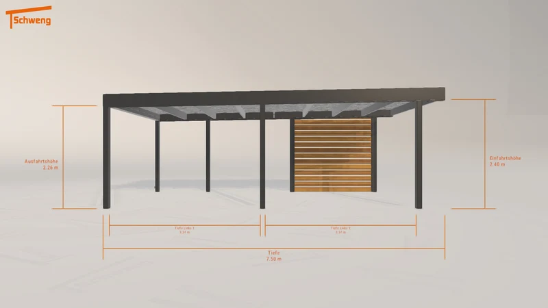 #DE Schweng Flachdachcarport C600 (ID 9wryr3) #MTG