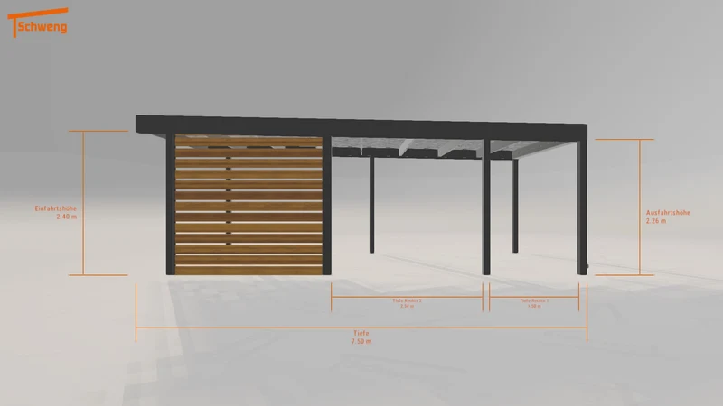 #DE Schweng Flachdachcarport C600 (ID 9wryr3) #MTG