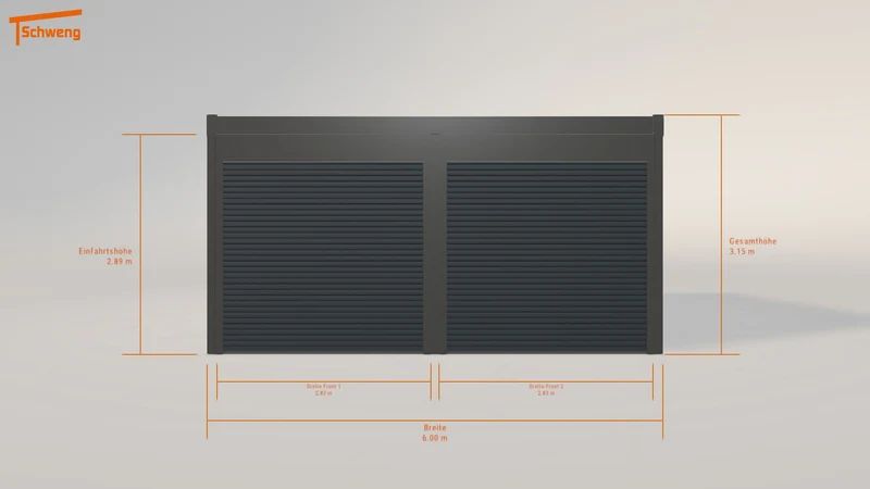#DE Schweng Flachdachcarport C600+ (ID 2q99d7)