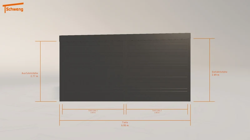 #DE Schweng Flachdachcarport C600+ (ID 2q99d7)
