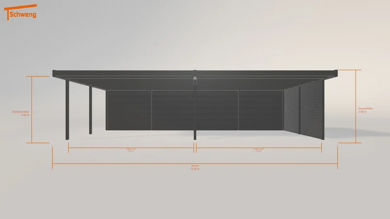 #DE Schweng Flachdachcarport C600+ (ID g7ddnp) #MTG