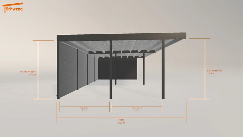 #DE Schweng Flachdachcarport C600+ (ID g7ddnp) #MTG