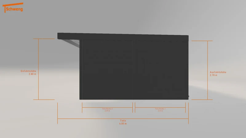 #DE Schweng Flachdachcarport C600+ (ID g7ddnp) #MTG