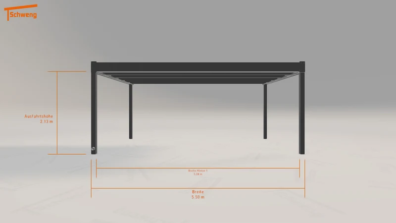 #DE Schweng Flachdachcarport C600 (ID 85jygw) #MTG