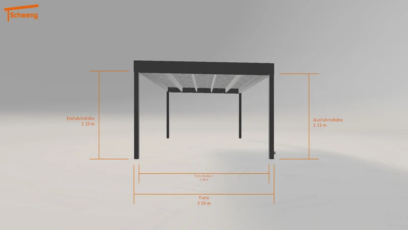 #DE Schweng Flachdachcarport C600 (ID 85jygw) #MTG