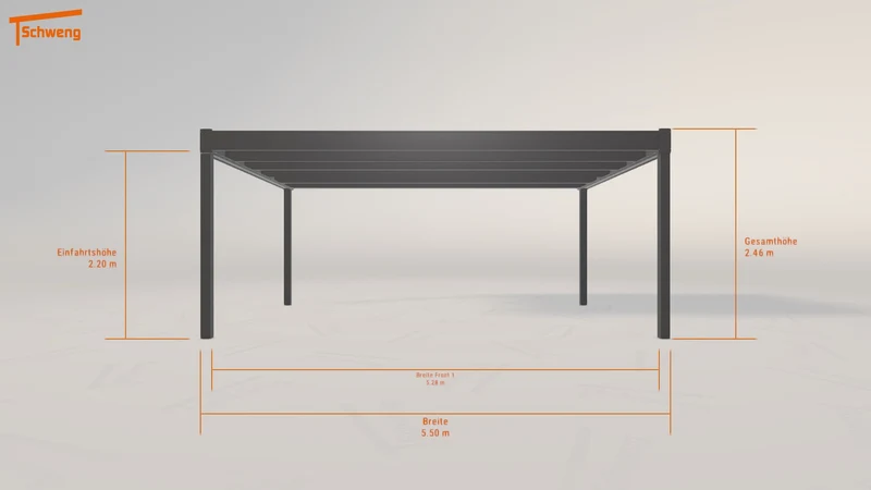 #DE Schweng Flachdachcarport C600 (ID 5m7dvp) #MTG