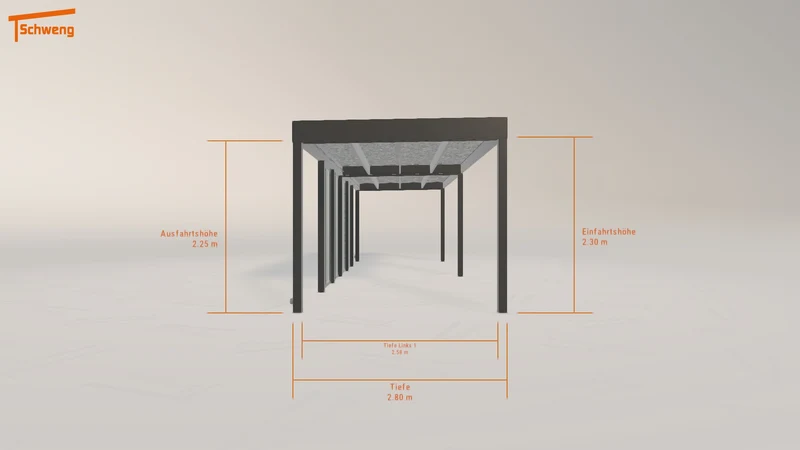 #DE Schweng Flachdachcarport C600 (ID mjvqrr) #MTG