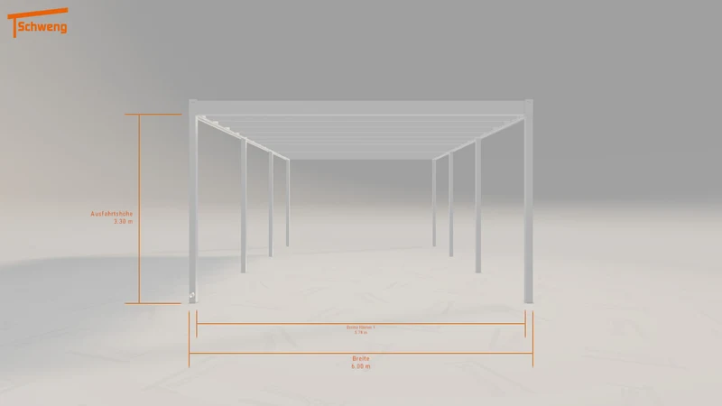 #AT Schweng Flachdachcarport C600 (ID 7729m2)
