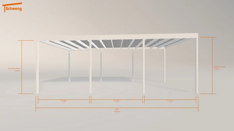 #AT Schweng Flachdachcarport C600 (ID 7729m2)