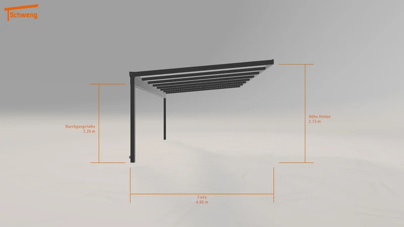 #DE Schweng Terrassenüberdachung S400 (ID v4277q)