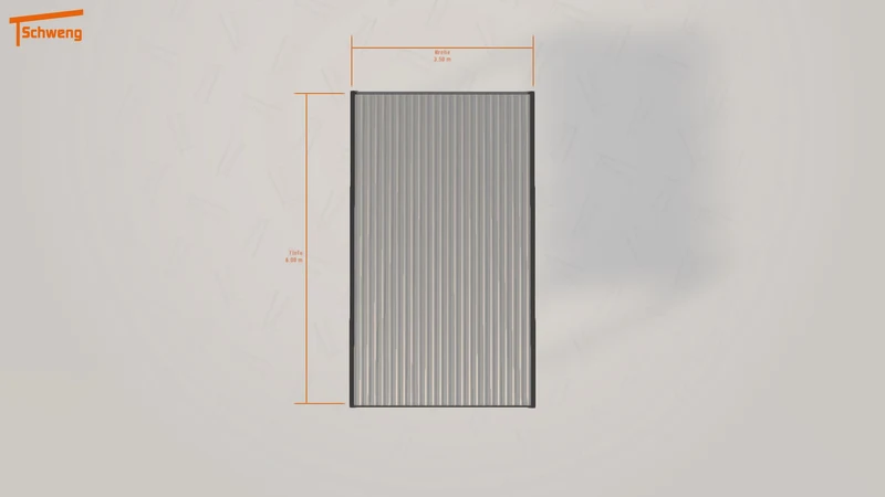 #DE Schweng Flachdachcarport C600 (ID 772b5j)