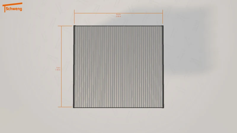 #DE Schweng Flachdachcarport C600+ (ID mjvr2w) #MTG