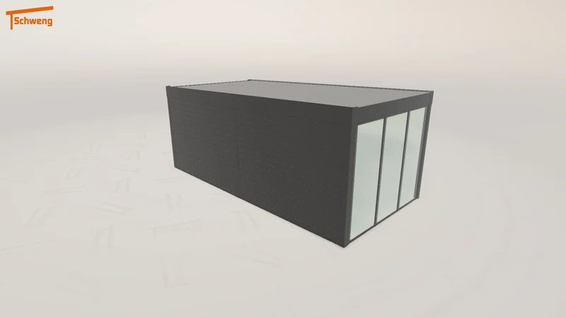 #DE Schweng Flachdachcarport C600 (ID 9wrpkv)