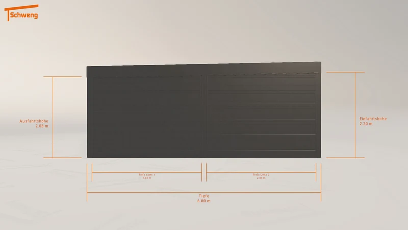 #DE Schweng Flachdachcarport C600 (ID 9wrpkv)