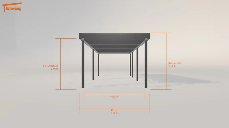 #DE Schweng Flachdachcarport C600 (ID 2q959d) #MTG