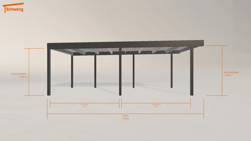 #DE Schweng Flachdachcarport C600 (ID dvdqd7) #MTG