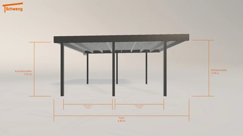#AT Schweng Flachdachcarport C600 (ID x7zp83)