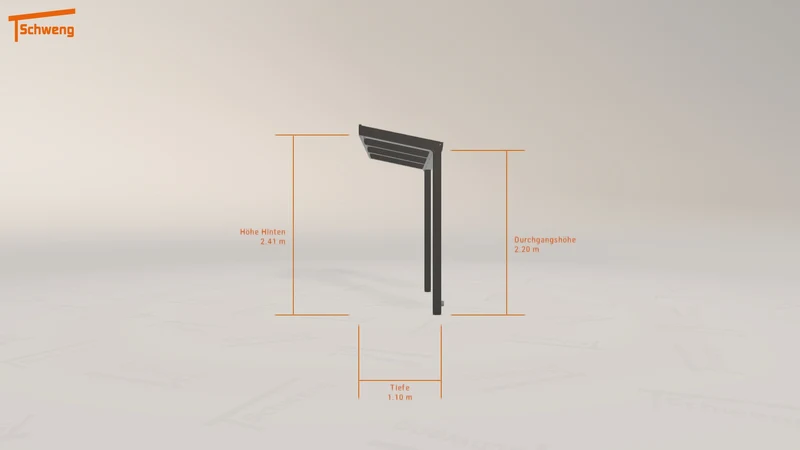#DE Schweng Terrassenüberdachung S350 (ID 77224g)