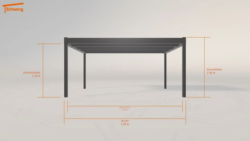 #DE Schweng Flachdachcarport C600+ (ID 33yy49) #MTG