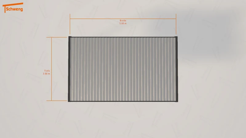 #DE Schweng Flachdachcarport C600+ (ID 33yy49) #MTG