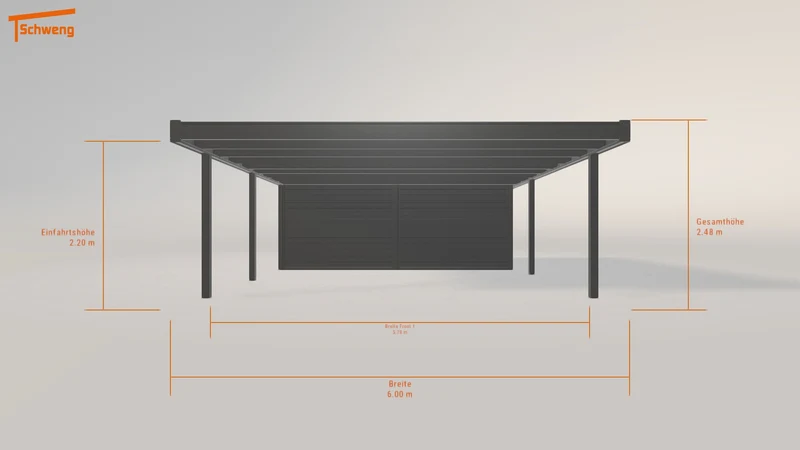 #DE Schweng Flachdachcarport C600 (ID rjyyp2) #MTG