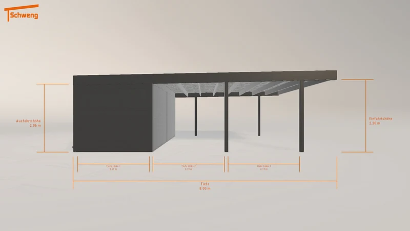 #DE Schweng Flachdachcarport C600 (ID rjyyp2) #MTG