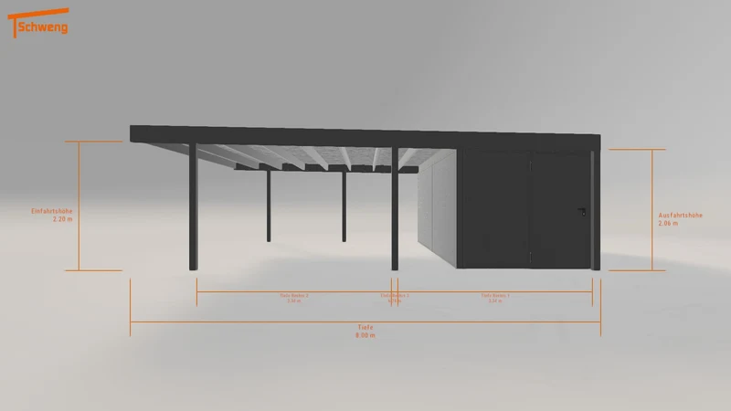 #DE Schweng Flachdachcarport C600 (ID rjyyp2) #MTG