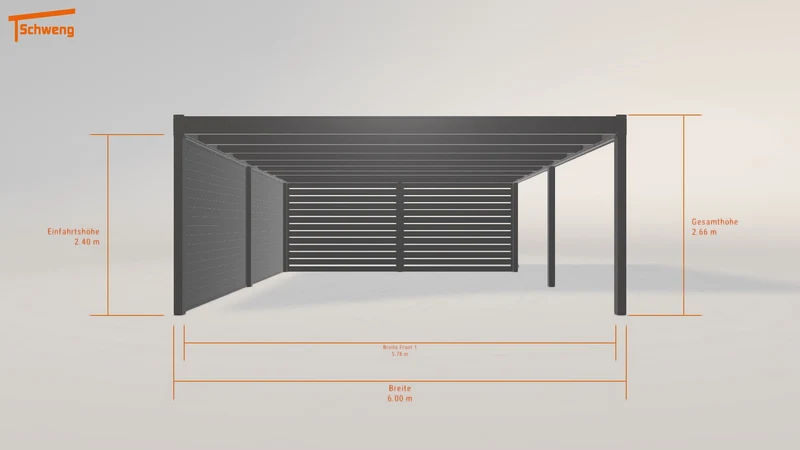 #DE Schweng Flachdachcarport C600+ (ID dvd8w3) #MTG