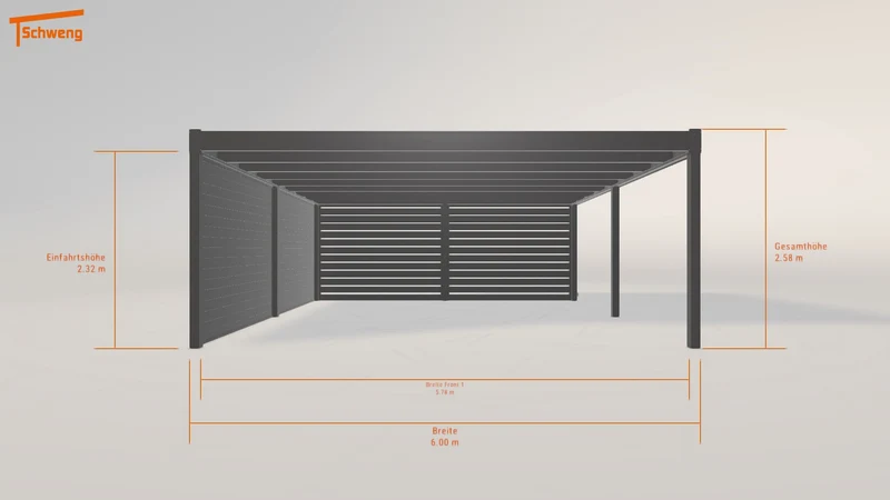 #DE Schweng Flachdachcarport C600+ (ID 33ykgg) #MTG