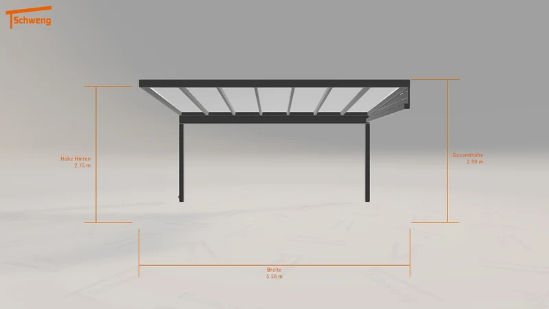 #DE Schweng Pultdachcarport S350 (ID ygzk5k)