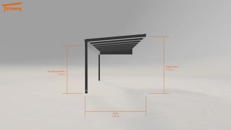 #DE Schweng Pultdachcarport S350 (ID ygzk5k)