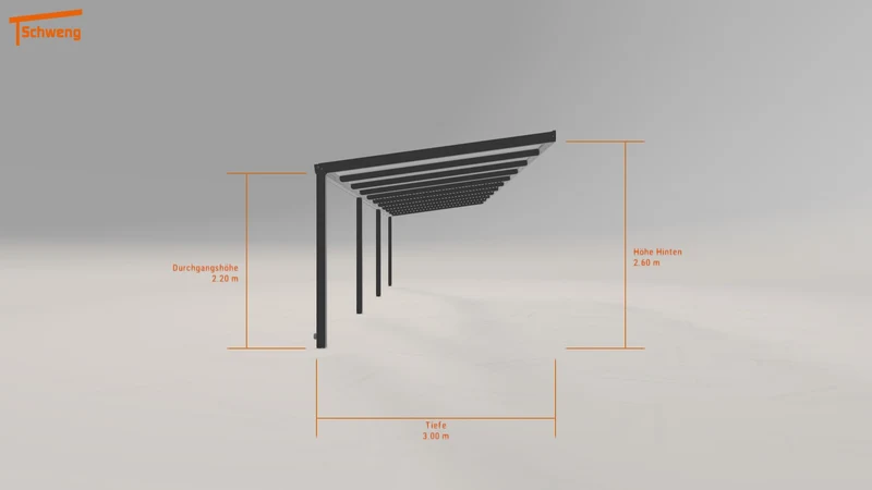#DE Schweng Terrassenüberdachung S350 (ID qd9vwy)