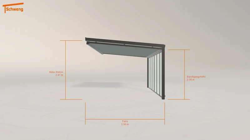 #DE Schweng Terrassenüberdachung S350 (ID k2vjym)