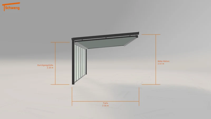 #DE Schweng Terrassenüberdachung S350 (ID k2vjym)