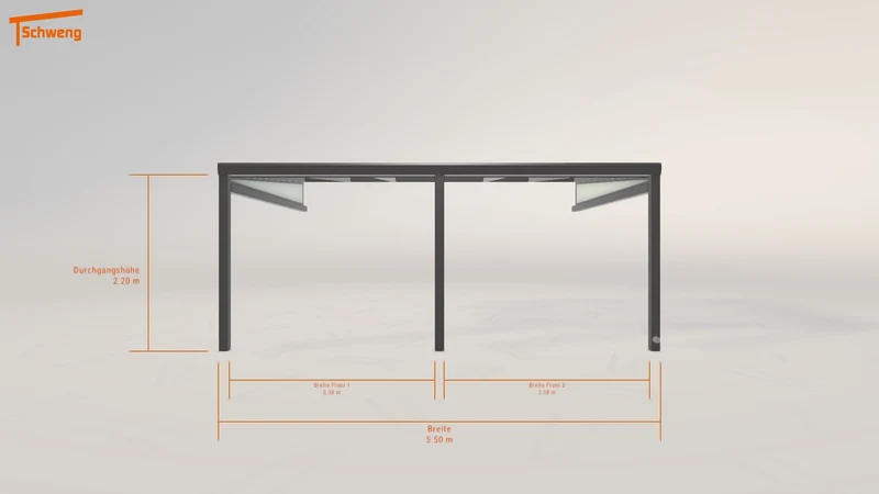 #DE Schweng Terrassenüberdachung S400 (ID 5m799k)