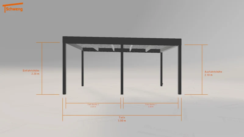 #DE Schweng Flachdachcarport C600 (ID qd92wv)