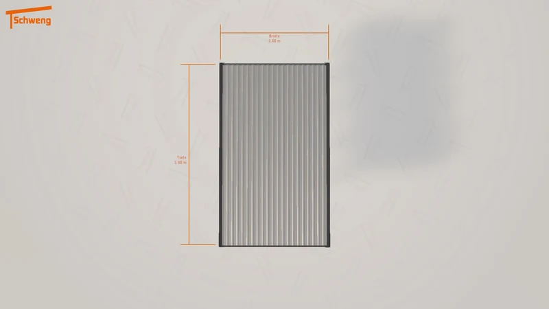#DE Schweng Flachdachcarport C600 (ID qd92wv)