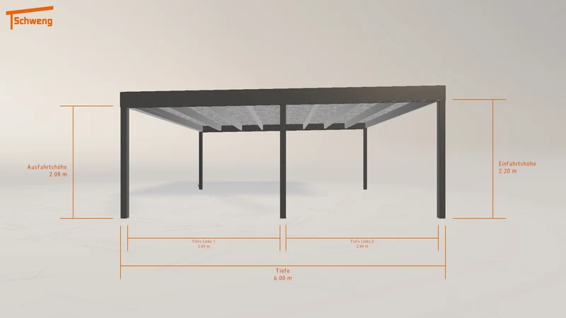 #DE Schweng Flachdachcarport C600 (ID k2vy4d) #MTG
