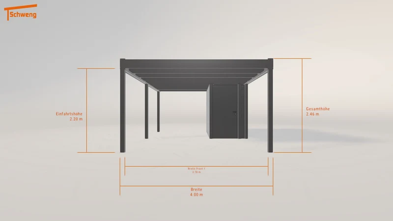 #DE Schweng Flachdachcarport C600 (ID 33y8jg) #MTG