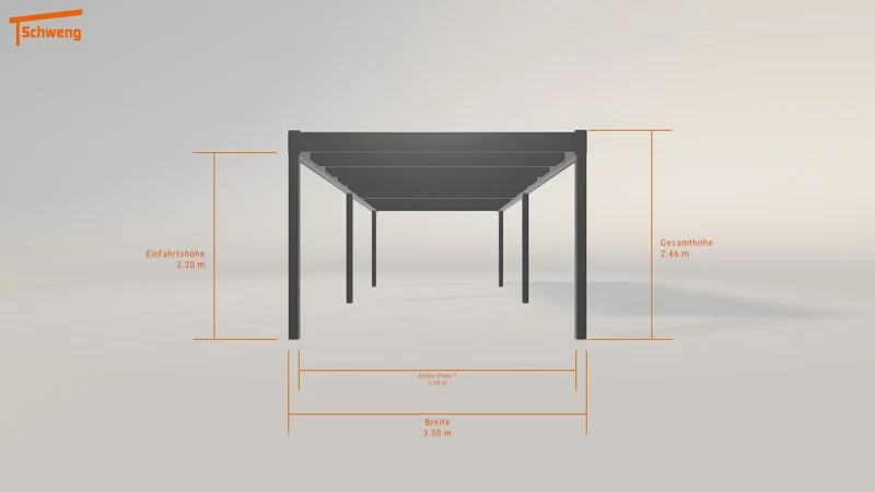 #DE Schweng Flachdachcarport C600 (ID pbv9bq) #MTG