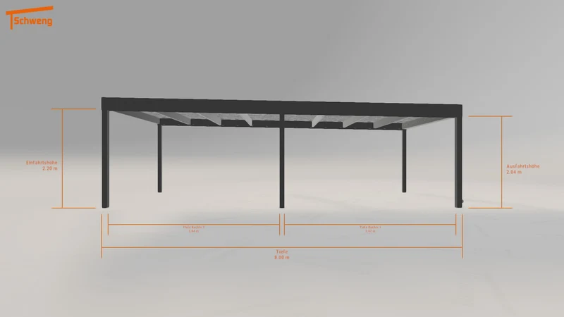 #DE Schweng Flachdachcarport C600 (ID pbv9bq) #MTG