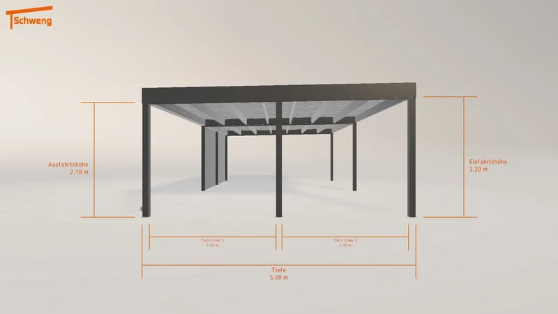 #DE Schweng Flachdachcarport C600 (ID ygzm58) #MTG