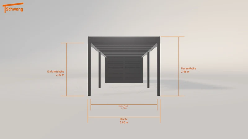 #DE Schweng Flachdachcarport C600+ (ID 85jyym) #MTG