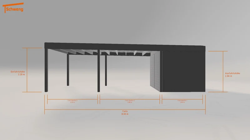 #DE Schweng Flachdachcarport C600+ (ID 85jyym) #MTG