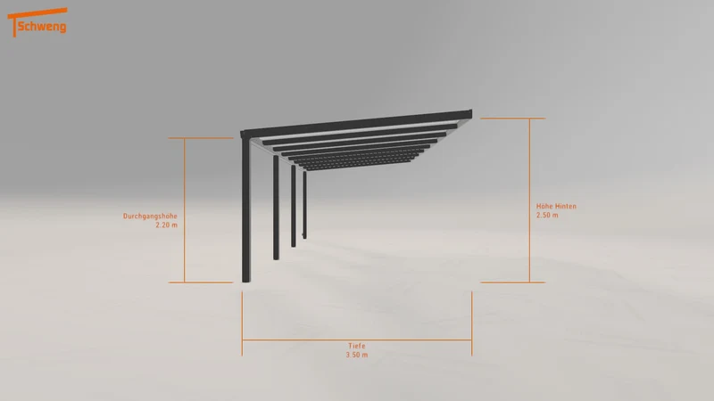 #DE Schweng Terrassenüberdachung S350 (ID 77299v)